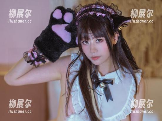 奈汐酱Nice自撮写真：黑色蕾丝内衣，有没有潜意识想买一套的冲动？